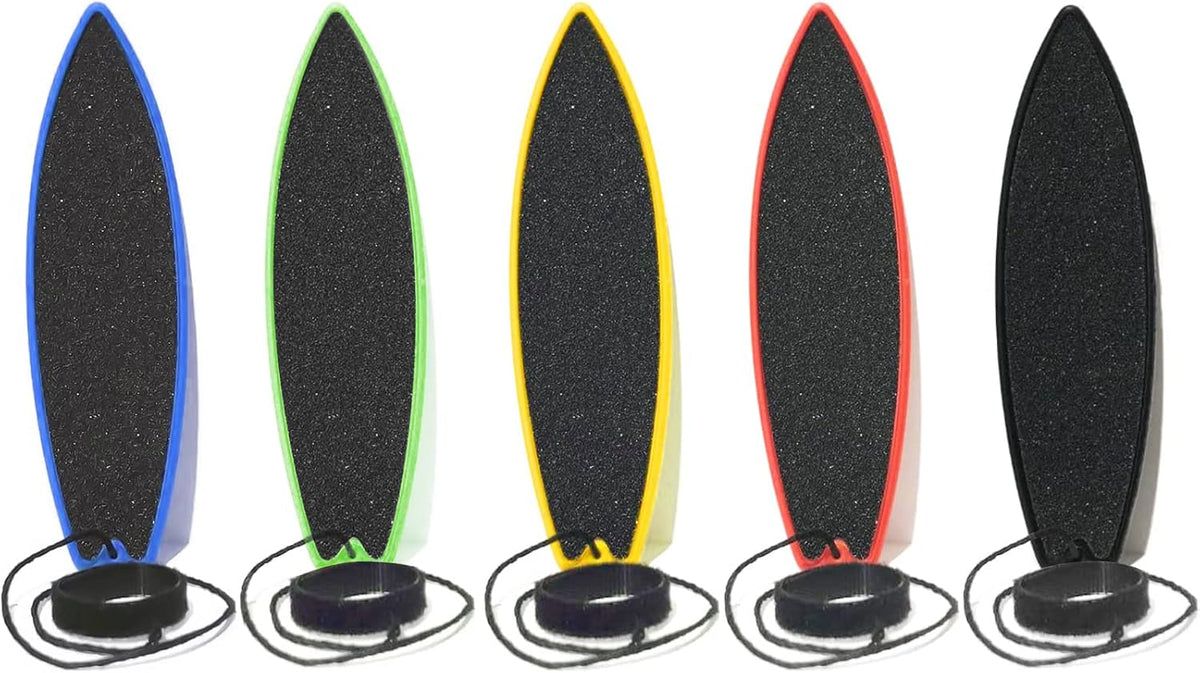 ACEGENIU finger surfboard 4 pack in blue, red, green and yellow - view 4