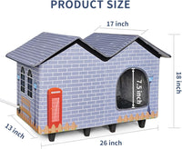 NAMOTEK Elevated Heated Cat Houses for Indoor/Outdoor Cats - L(23" x 13" x 18") - image 4