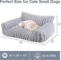 Cute Dog Couch for Medium Large Dogs, Dog Cat Couch Sofa - Medium(30x20x10") / Grey - image 2