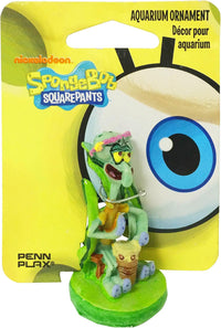 Penn-Plax Spongebob & Pineapple House Aquarium Decor - Mini / Squidward