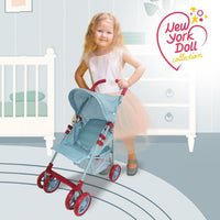 Baby Doll Stroller for Toddler Girls & Big Kids up to 8 Years Old - Light Denim - image 2
