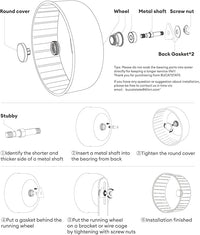 BUCATSTATE Hamster Wheel Silent, 5.5in Exercise Running Whees Quiet Spinner Mouse Wheels for Gerbil Dwarf Syrian Hamster Rat Mice