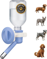 Choco Nose Patented No-Drip Dog Water Bottle/Feeder for Dogs/Cats - C590 Blue / Small Sized Dogs and Cats-10.2 fl.oz