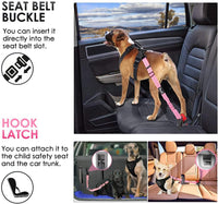 SlowTon Dog Car Seat Belt - Pink / 27.5in - 1 pack - image 2