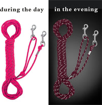Reflective Cat Leash 50FT Cat Cable Out Escape Proof Walking Leads - 15FT / Hotpink - image 3