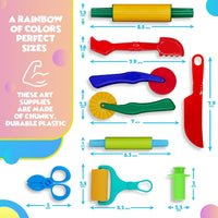 DIMROM Clay and Play Dough Tools Nine Piece Set, Ages 3 & Up - 9pcs - image 3