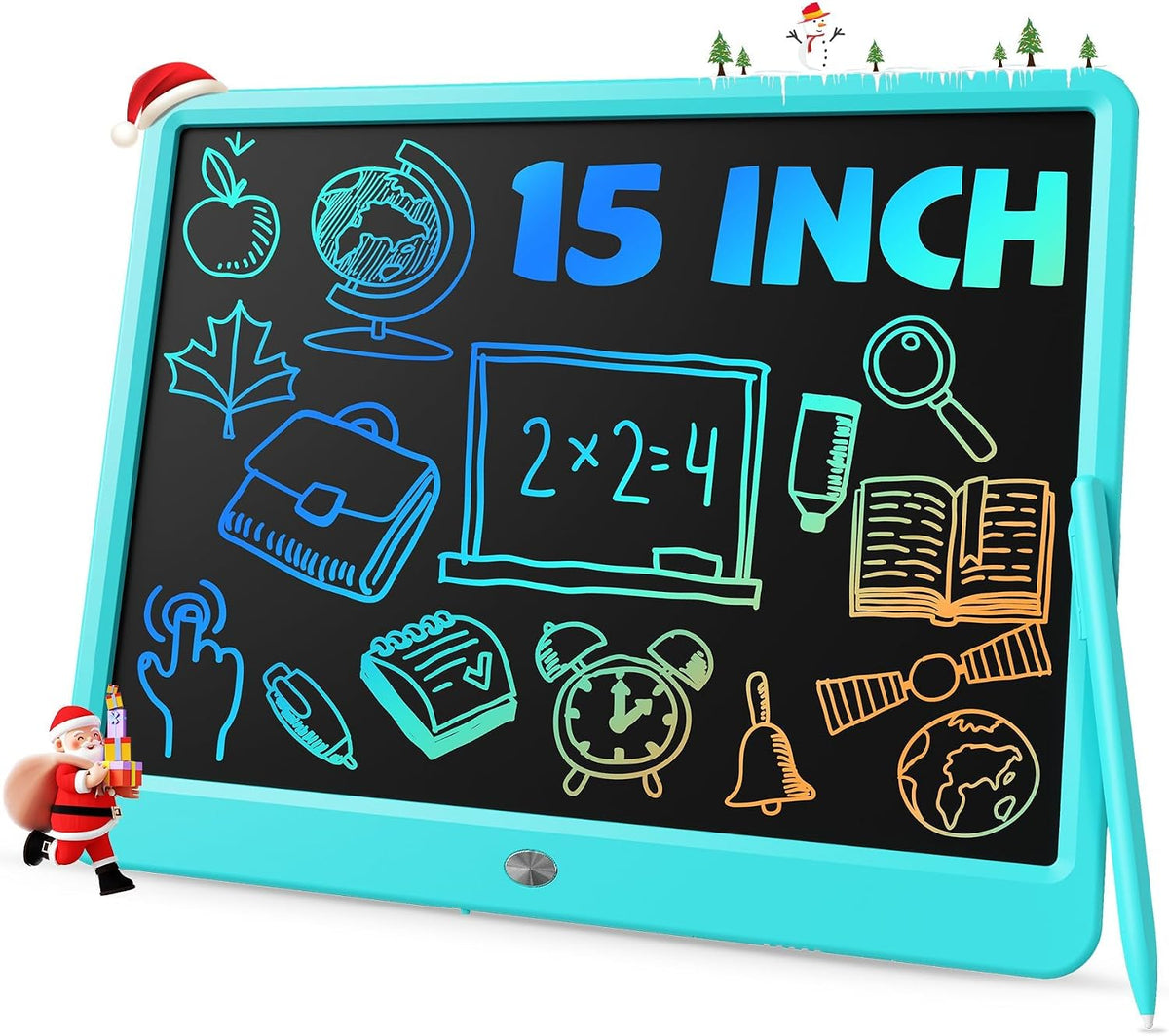 TEKFUN 15" LCD Writing Tablet for Kids - Blue / 15 Inch