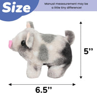 Hopearl Walking Gray Tabby Cat Interactive Electronic Pet Plush Kitty - Pig-Spotted - image 3