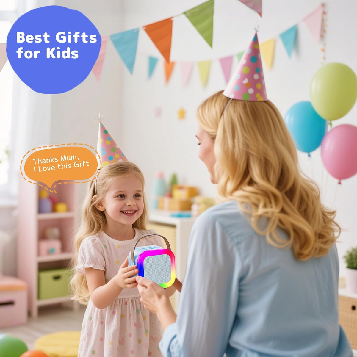 Karaoke Machine for Kids Adults - BLue - image 4