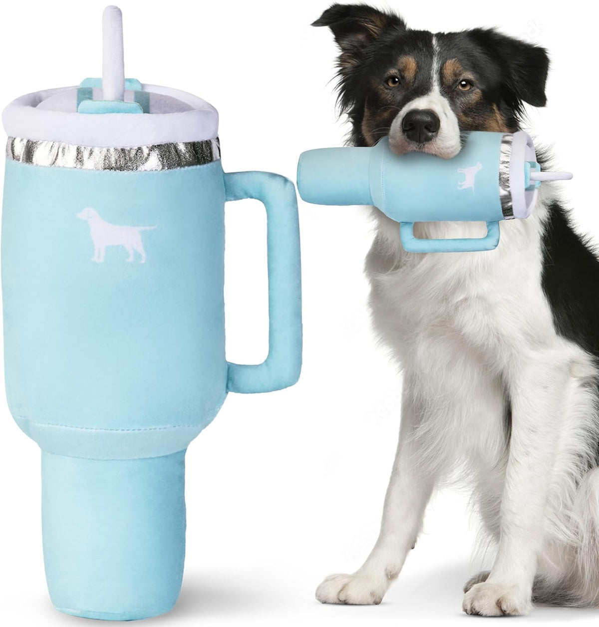 PUPROAR Pup Cup Dog Toy, Cute Birthday Gift for Girl Dogs - Mint Green