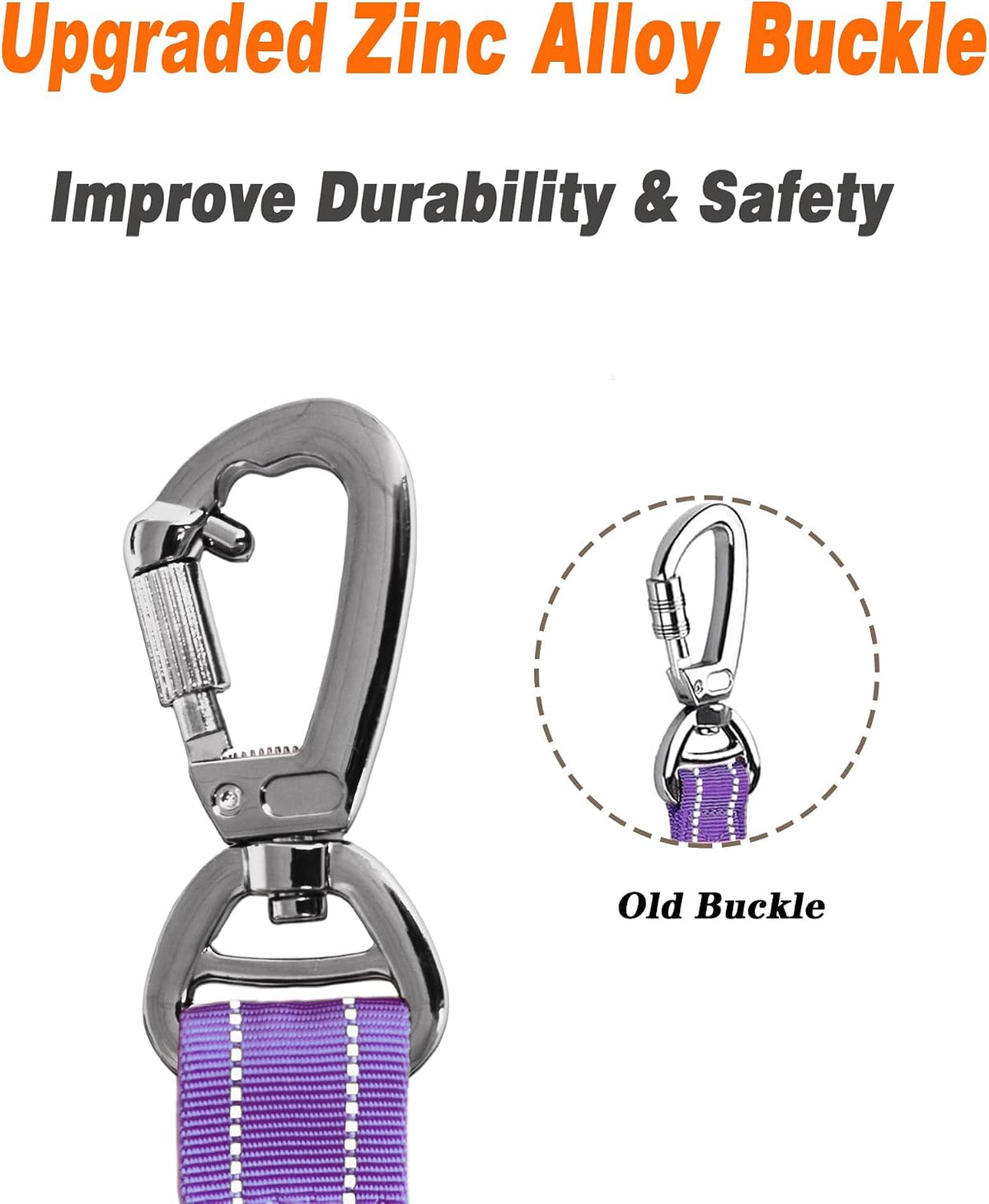 AUBELL Tactical Dog Leash Heavy Duty - Purple - image 2