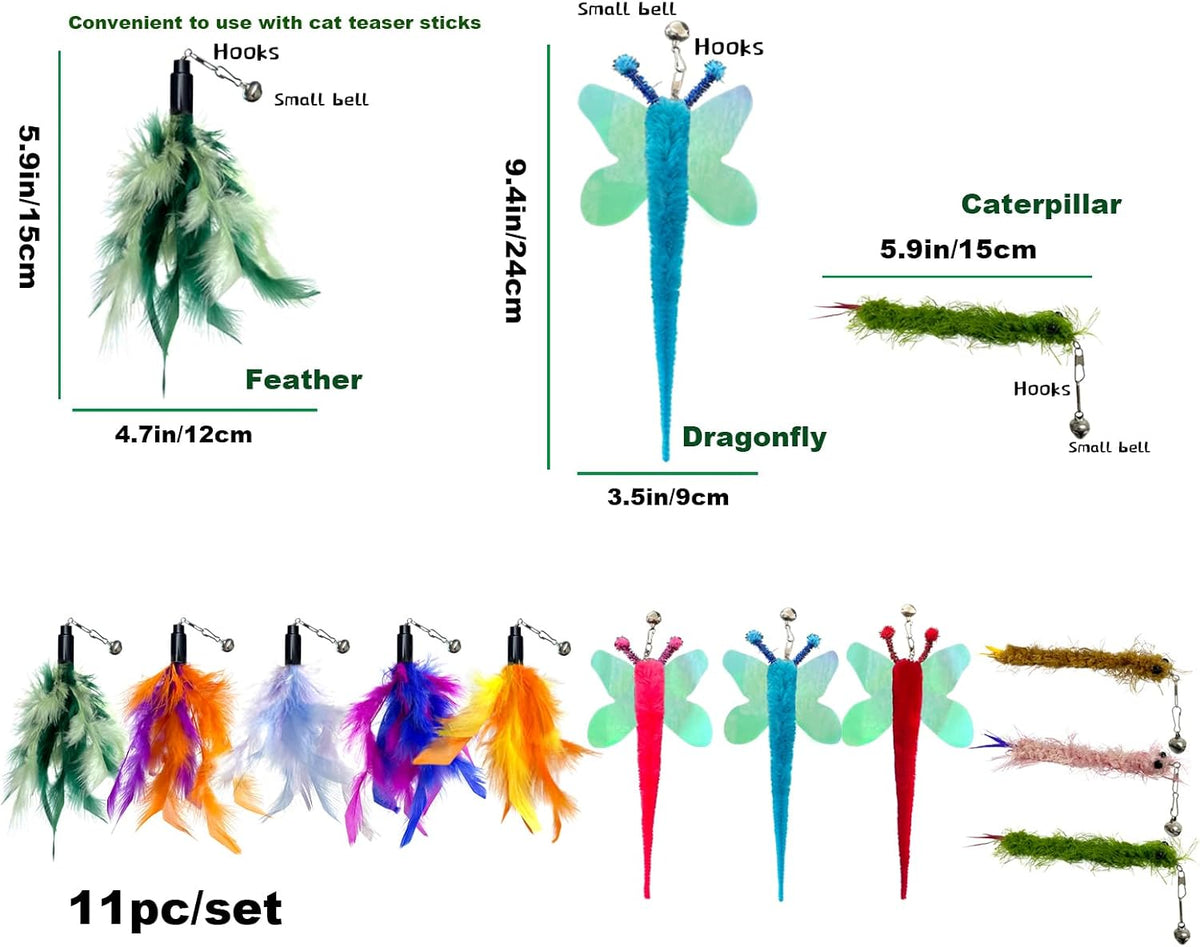AcceLeah 16Pcs Cat Wand Refills - 11 Pcs - image 2