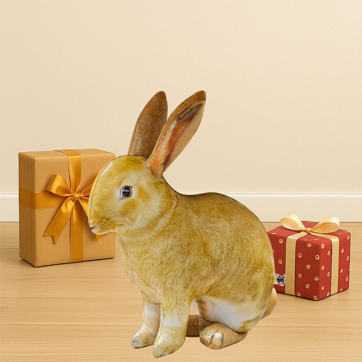 Jet Creations 37" Inflatable Standing Cow - Rabbit: Light Yellow - image 4