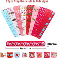 FOIMAS 48pcs Halloween Slap Bracelets - Pink - image 2