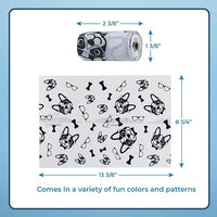 Best Pet Supplies Dog Poop Bags (240 Bags) for Waste Refuse Cleanup, Doggy Roll Replacements for Outdoor Puppy Walking and Travel, Leak Proof and Tear Resistant, Thick Plastic - White
