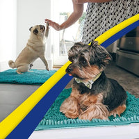 Muddy Mat® AS-SEEN-ON-TV Highly Absorbent Microfiber Door Mat and Pet Rug, Non Slip Thick Washable Area and Bath Mat Soft Chenille for Kitchen Bathroom Bedroom Indoor and Outdoor - Teal 48" x 60"
