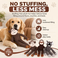 15" Squeaky Platypus Dog Toy, Plush Interactive Toy for Dogs – Essentials for Dogs - monkey - image 3