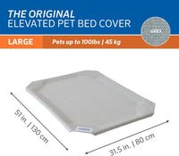 Original Pet Bed Replacement Cover - Grey / Large / Large - image 3