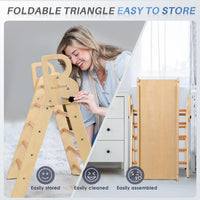 BlueWood Pikler Triangle Set with Cushion - Natural / with Cushion - image 2