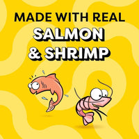 Temptations Creamy Puree Mix-Ups Squeezable Lickable Wet Cat Treats, Seafood Medley Flavor, 0.42 oz. Tubes, 16 Count