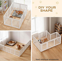 Dog Playpen Indoor, Puppy Playpen, White 23.6" H, 10 Panels - white / 10 / 23.6 inch Height - image 3