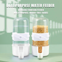Automatic Bird Feeder and Water Dispenser, Budgie, Lovebirds - White 90ml - image 3