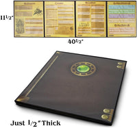 Stratagem The Master's Tome 4-Panel Customizable GM Screen - Brown - image 2