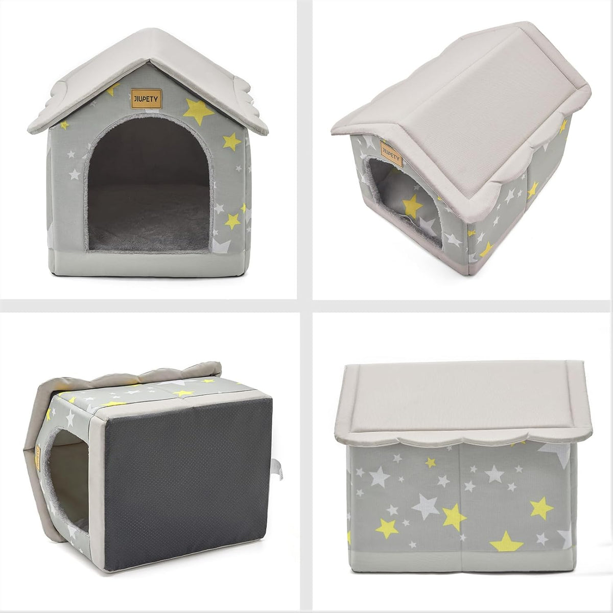 Dog House Indoor, L Size Indoor Dog House for Medium Dog – Essentials for Dogs - Gray / L - image 3