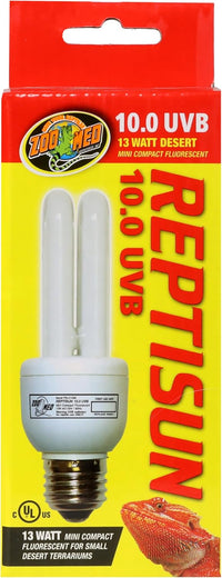 Zoo Med ReptiSun 10.0 Mini Compact Fluorescent Lamp 13 Watts – Essentials for Reptiles And Amphibians
