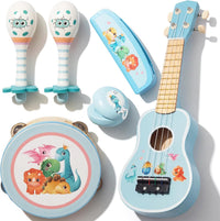 Kids Guitar for Girls,Wooden Musical Instruments Toy for Toddlers – Fun for Kids & Family - Blue for Boys