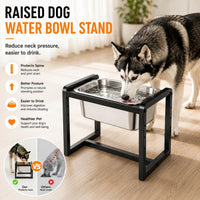 Adjustable Height Elevated Large Dog Water Bowls with Stainless Steel - 2.4GLLON - image 4