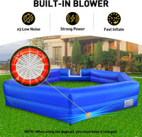 WARSUN 15 ft inflatable gaga ball pit with notched entry and built-in blower - view 11