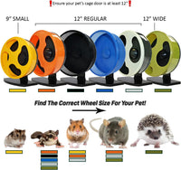 Silent Runner Pro, Sugar Glider Exercise Wheel - Blue with Attachment - image 2