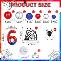 ZSMKJIAYE 25 piece racing cake topper set, red white black with number 3 candle - view 35