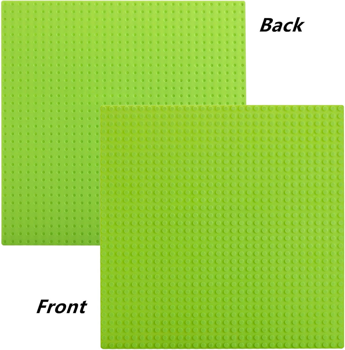 ZEAYEA 12 pack of 10 x 10 inch plastic building baseplates in twelve colors - view 4