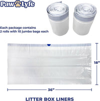PawLyfe Jumbo Cat Litter Box Liners - image 3