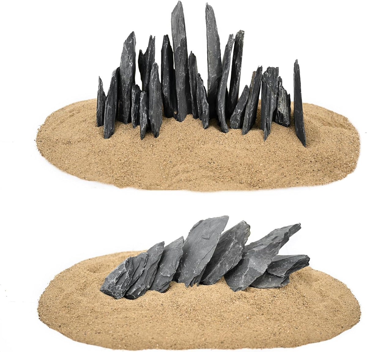Aquarium Rock Natural Slate Rocks 2 to 4 inch Aquariums Stone - 20lb（2-8'') - image 2