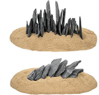 Natural Slate Stone Rocks 2 to 8 inch Aquariums Stone for Aquascaping,Terrariums, Reptile Enclosures,Paludariums,and Gardens-20lb