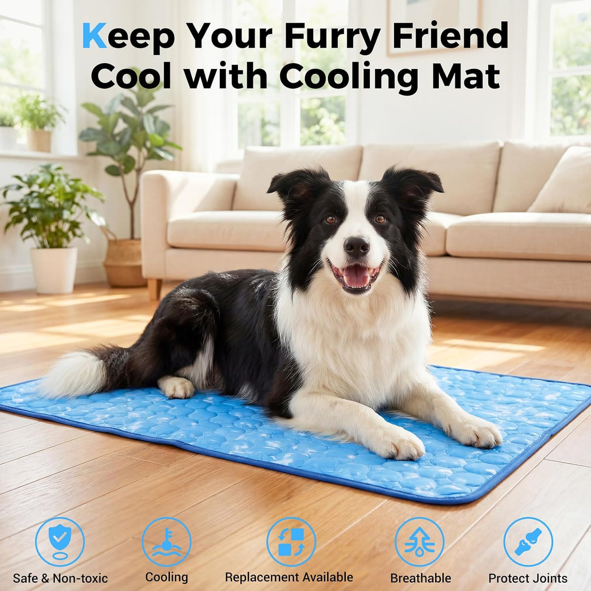 Dog Cooling Mat, Large Cooling Pad for Dogs Cats - X-Large - image 2
