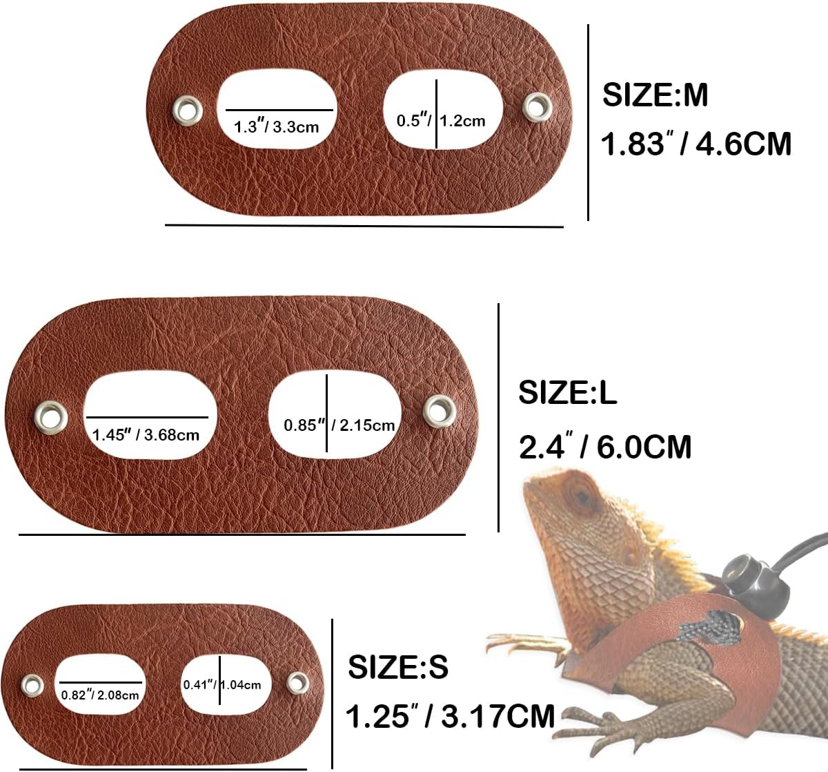 Bearded Dragon Travel Backpack with Harness and Leash Set - Black/Brown / Backpack+LSH Brown - image 2