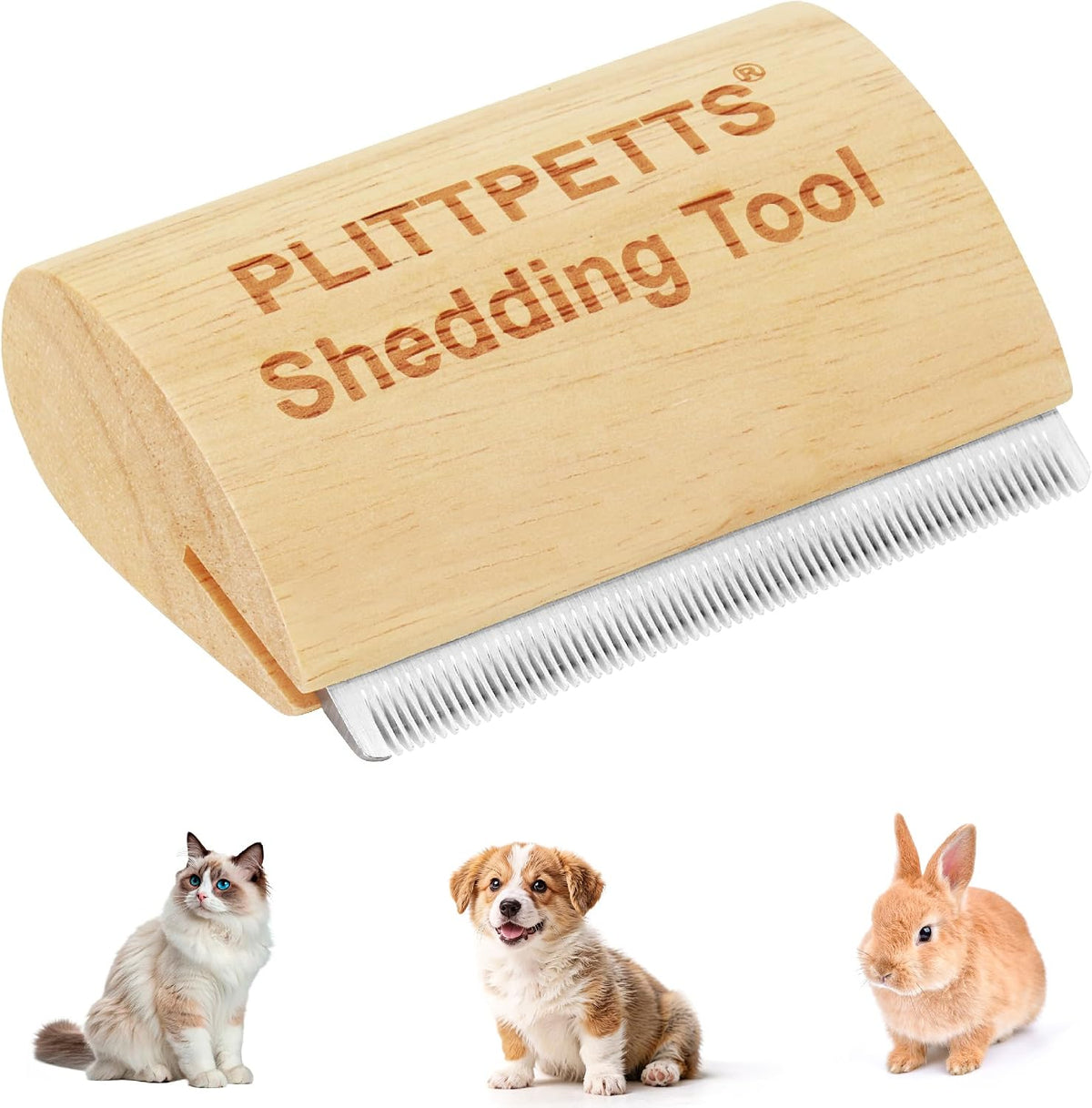Dog Brush for Shedding, Deshedding Grooming Tool for Dogs, Cats – Essentials for Dogs - 3.15 Inch