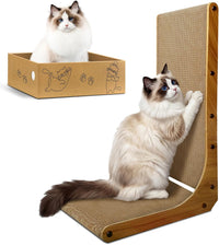 Cat Scratcher, L-Shaped Cat Scratching Pad with Box - 26 Inch with Box