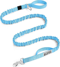 OutdoorMaster Bungee Dog Leash - Blue / Max: 6'7"(Upgraded)