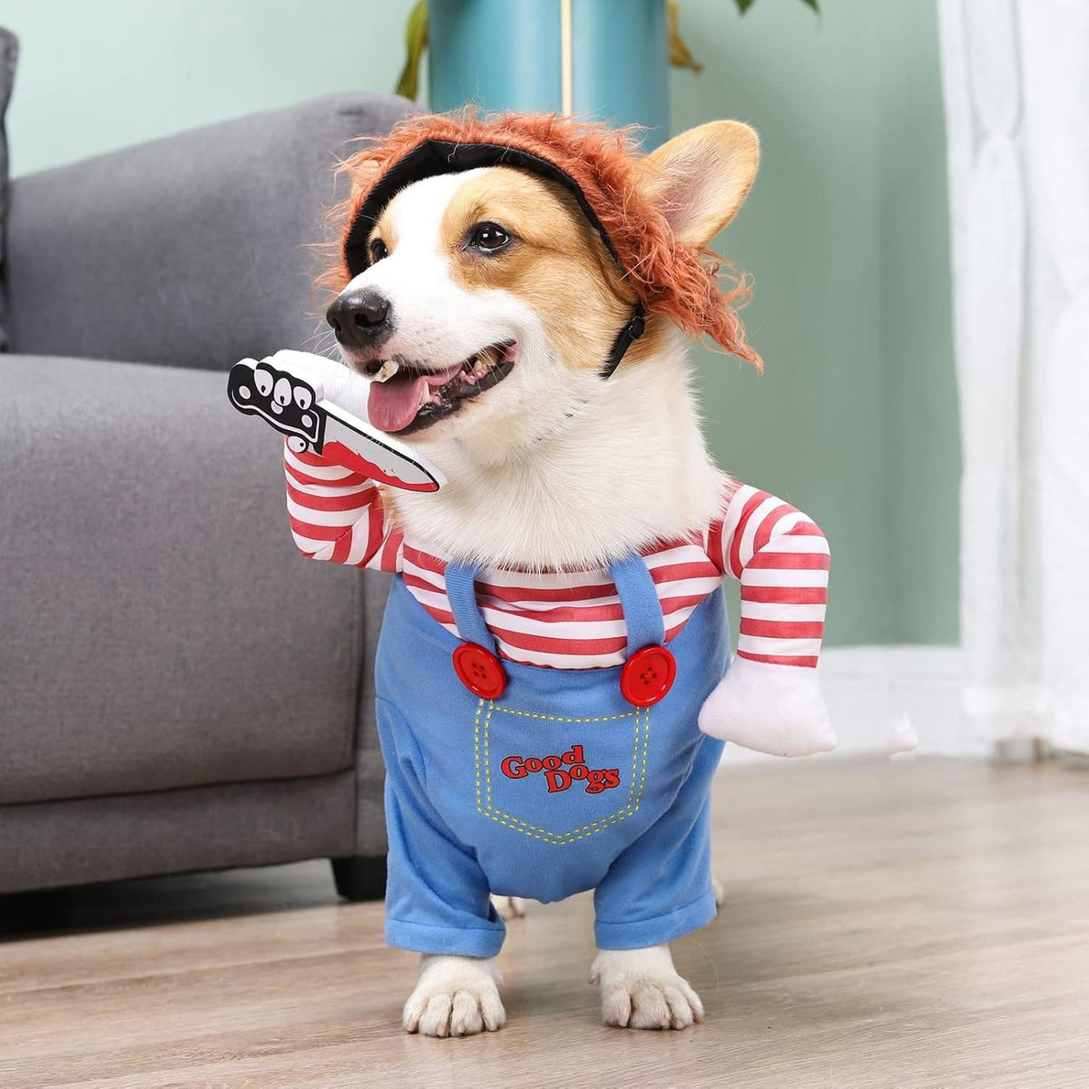 Pet Deadly Doll Dog Costume - Large - image 2