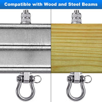 BeneLabel heavy duty stainless steel swing hangers with bearings, set of 2 - view 12