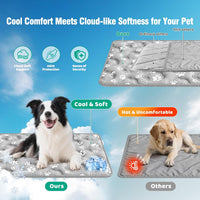 Dog Cooling Mat, Extra Large Cooling Dog Bed Mat for Indoor & Outdoor, Q-Max>0.5, Machine Washable - Grey / XX-Large - image 3