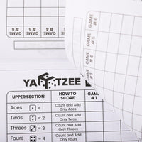 Perforated Yahtzee Score Pads: 120 Easy Tear Off Score Sheets - 8.5x11" - 120 Pages (1-Pack) - image 3