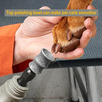 Dog Nail Grinder and Trimmer Bits for Dremel - Dog Nail Grinder Attachment - Painless Pet Nail File & Clipper for Large, Medium and Small Dogs & Cats 2Pack