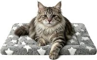 Dog Bed Mat,Reversible & Ultra Soft Kennel Pad-Machine Washable Pet Bed for Dogs & Cats-All-Weather - 18.0" L x 14.0" W x 1.5" Th / Gray