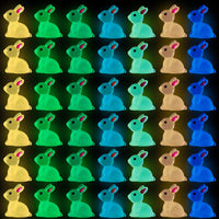 DULEFUN 150 mini resin animal and duck figurines in bright colors - view 3